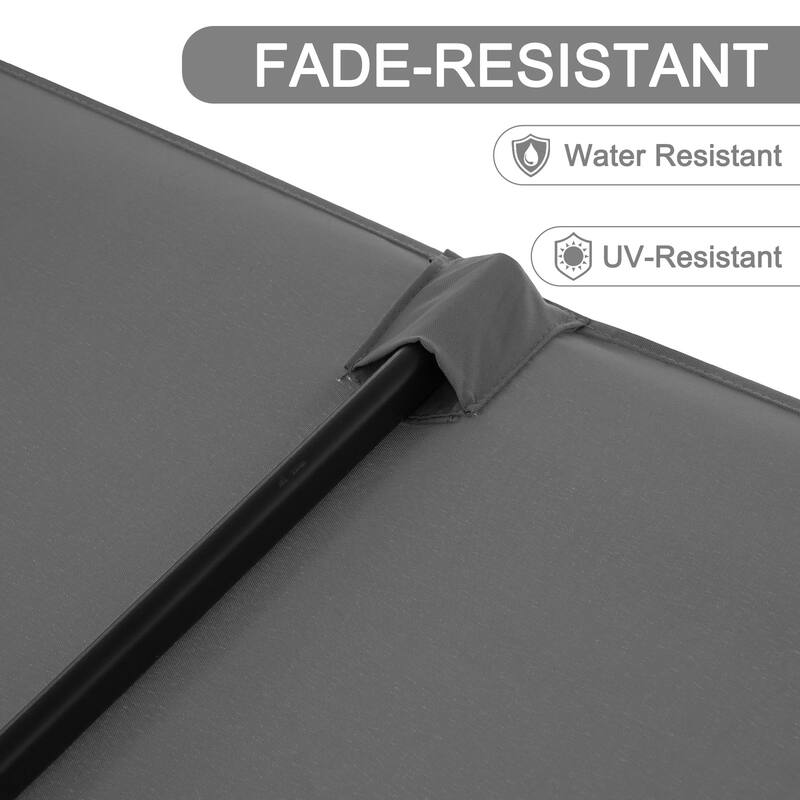 Autlaycil 13 FT Patio Umbrella with Sun Protection & Easy Crank