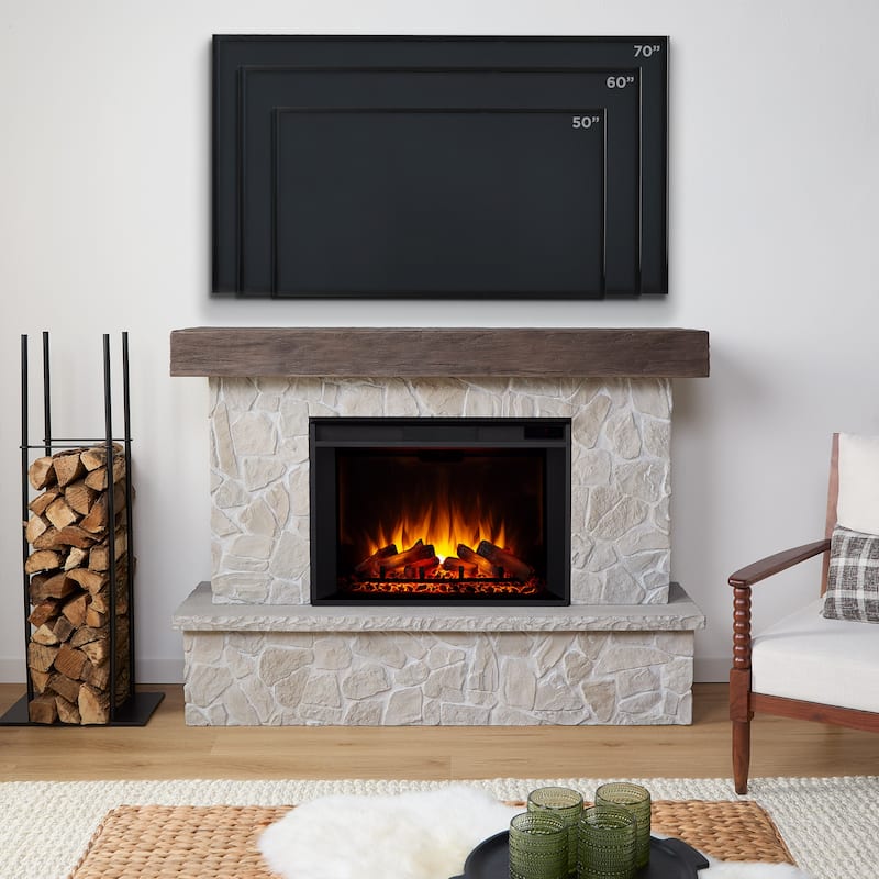 Odette Grand Electric Fireplace by Real Flame
