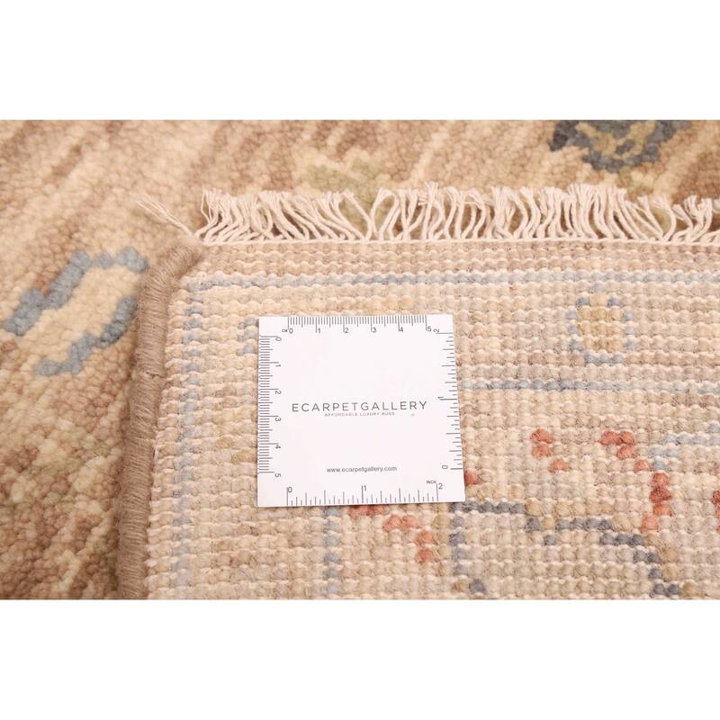 ECARPETGALLERY Hand-knotted Modern Oushak Tan Wool Rug - 5'0 x 8'0