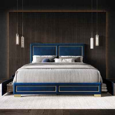 Jasper Upholstered Storage Platform Bed