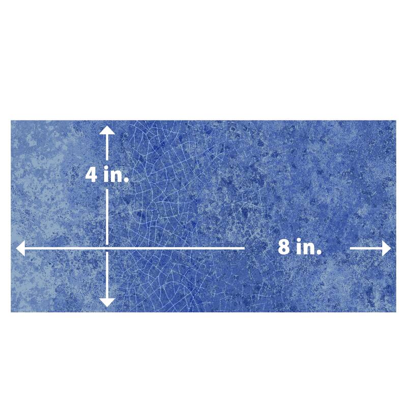 Merola Tile Myst Blue Lava 4" x 8" Ceramic Wall Tile