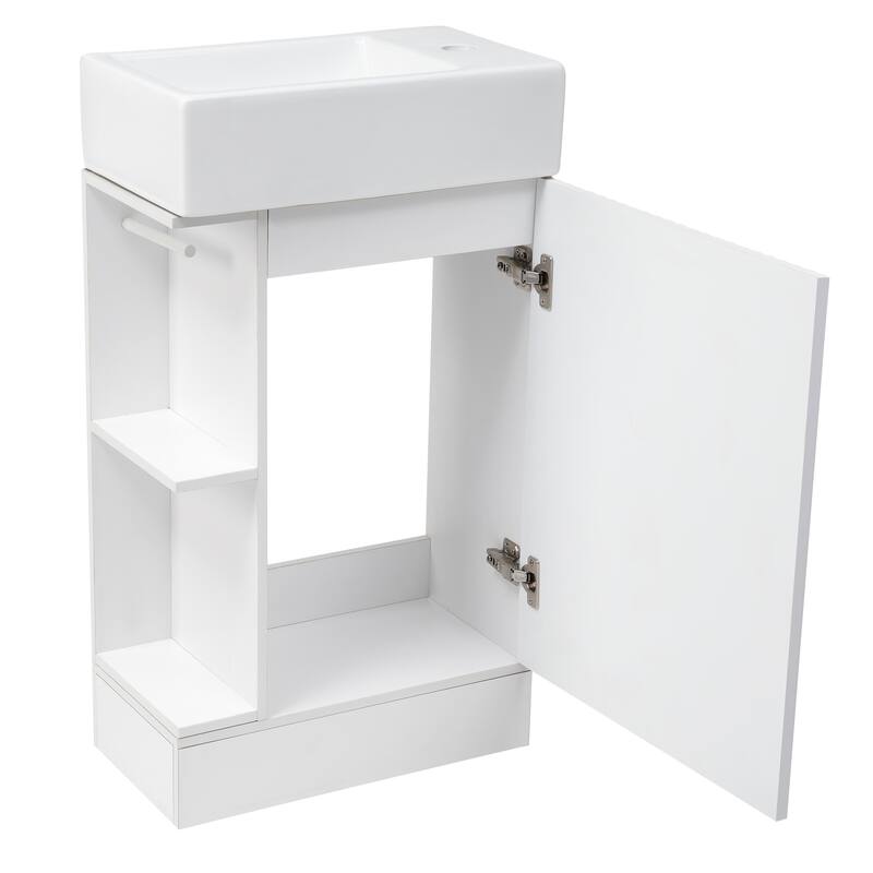 18.6" Bathroom Vanity with Sink, Bathroom Vanity Cabinet