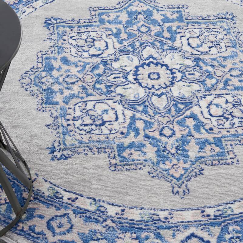 Nourison Whimsicle Modern Persian Floral Medallion Area Rug