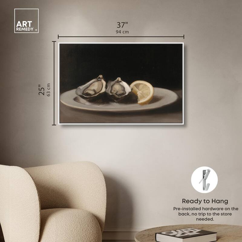 Manet's Oysters Canvas by Art Remedy