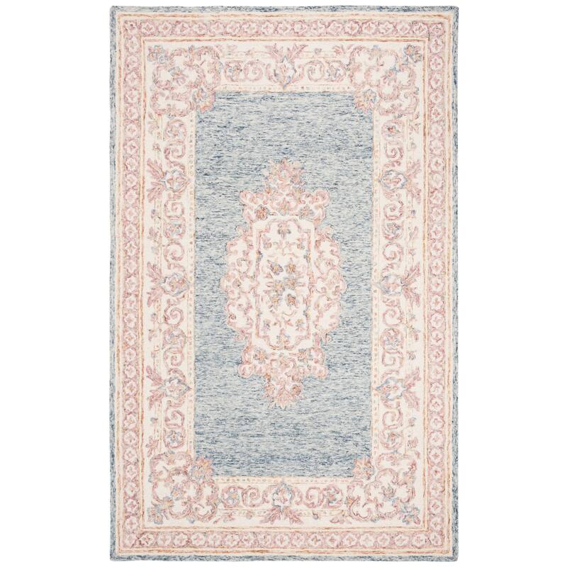 SAFAVIEH Handmade Aubusson Kimiya Traditional Oriental Wool Rug