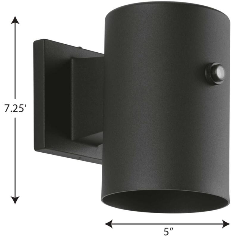 Progress Lighting 7" Tall LED Outdoor Wall Sconce with Photocell