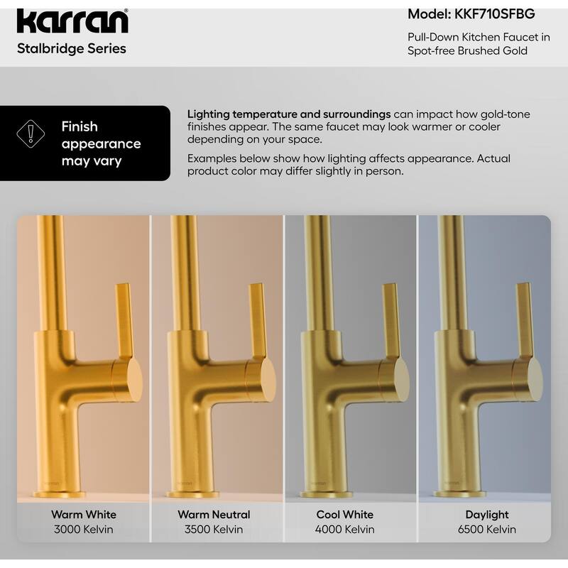 Karran USA KKF710 Stalbridge 1.8 GPM Single Hole Pull Down Kitchen