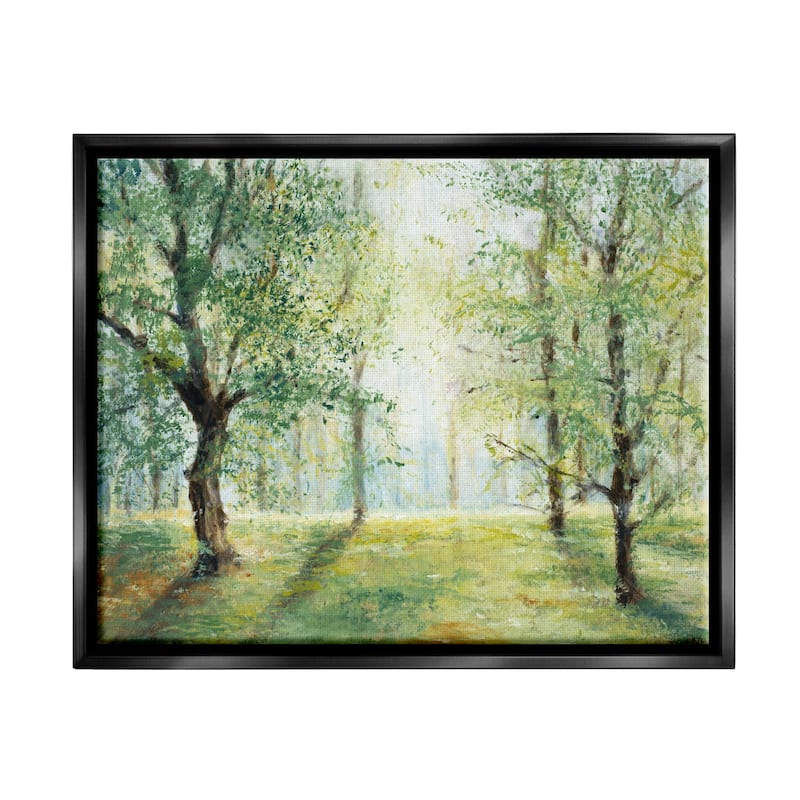Stupell Grounded Beauty Landscape Framed Floater Canvas Wall Art Design by Lanie Loreth - 31 x 25 - Black