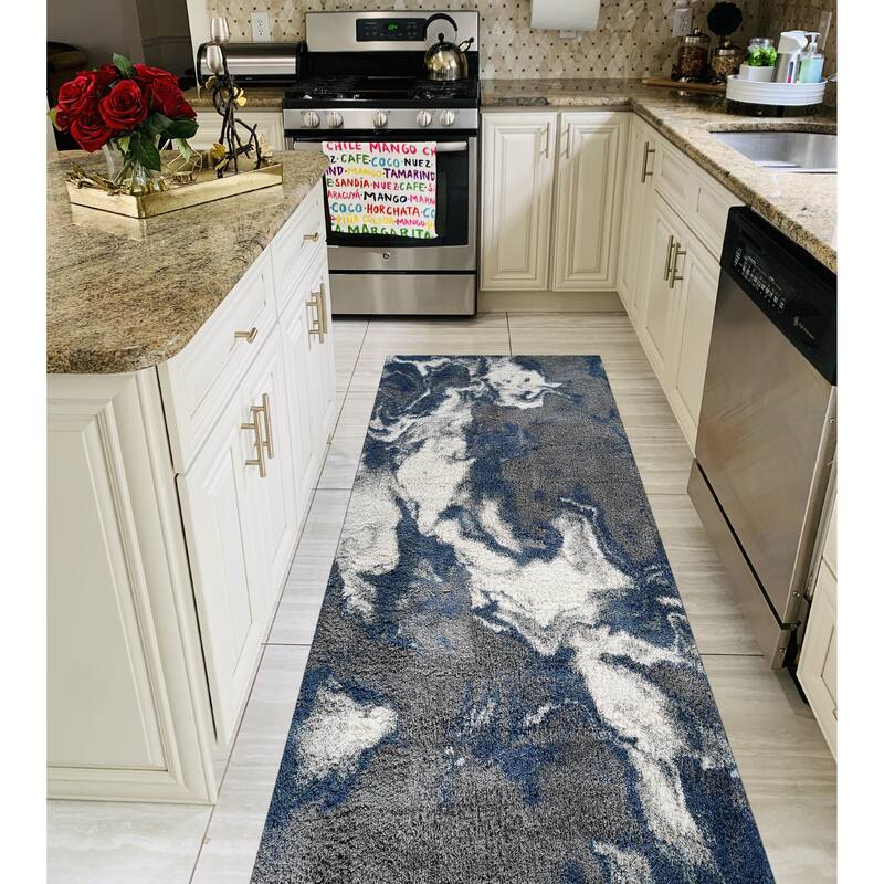 Noori Rug Lux Blake Abstract Modern 2-inch Thick Shag Rug