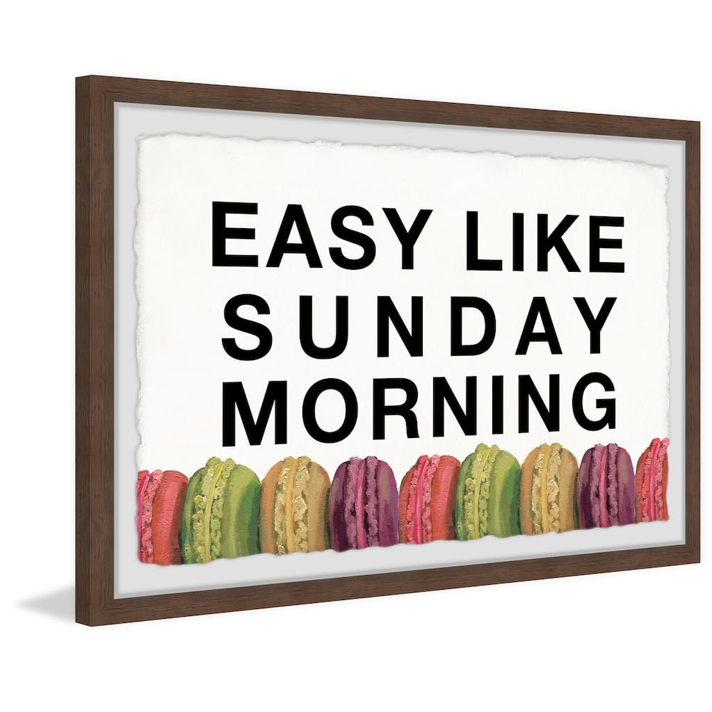 Easy like Sunday Morning VII Framed Wall Art, Elegant Home Touch - Sophisticated Artwork for Refined Décor