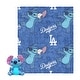 preview thumbnail 12 of 47, MLB Strike Stitch Hugger Pillow & Silk Touch Throw Blanket Set 40x50 inches - Los Angeles Dodgers