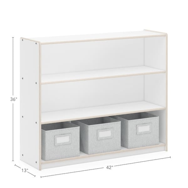 dimension image slide 2 of 3, Guidecraft EdQ Essentials Three Shelf Open Storage 36"