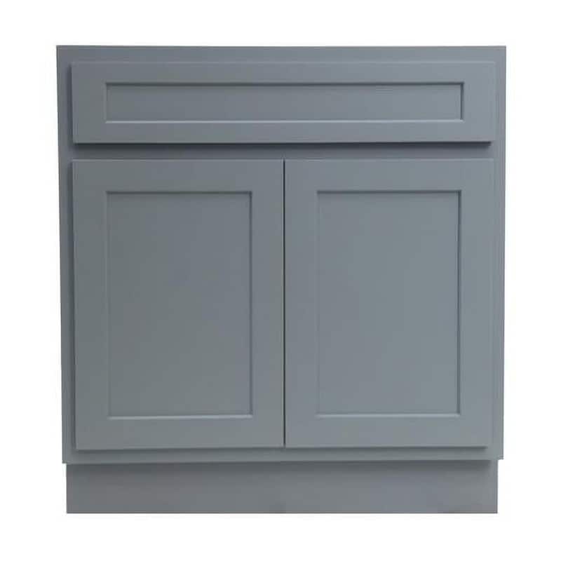 Vanity Art 36 Inch Single Sink Bathroom Vanity Cabinet - Grey
