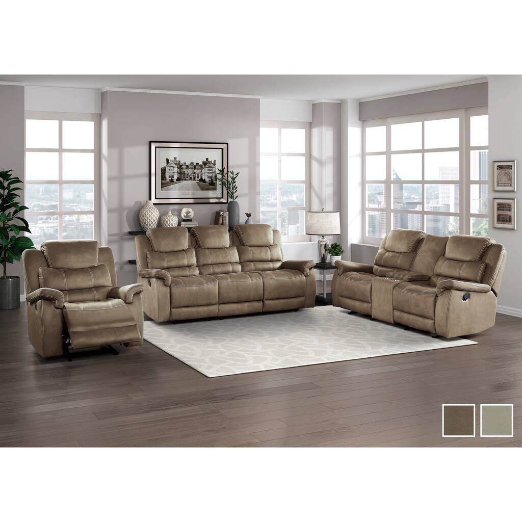 Rosnay 3-Piece Reclining Living Room Set