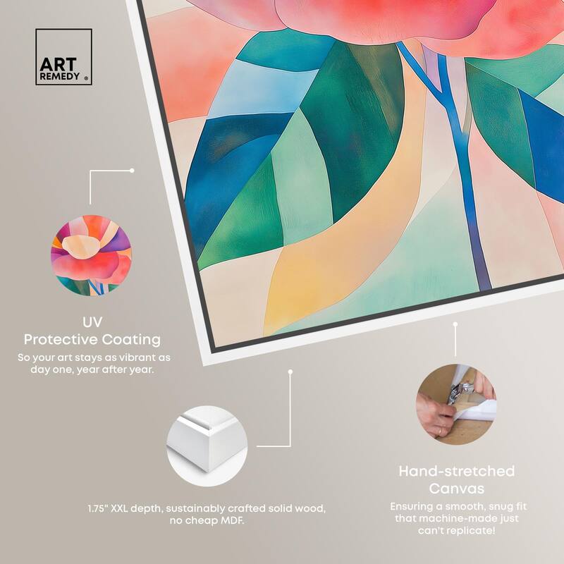 Ail Geofloral I Canvas by Art Remedy