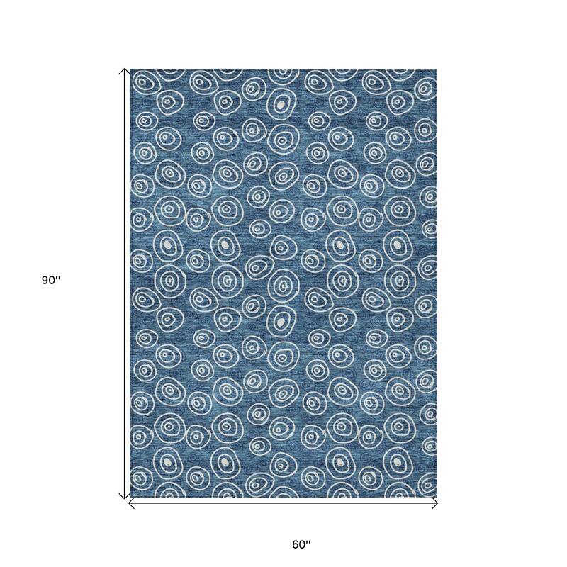 HomeRoots Geometric Transitional Rectangle Outdoor Rug