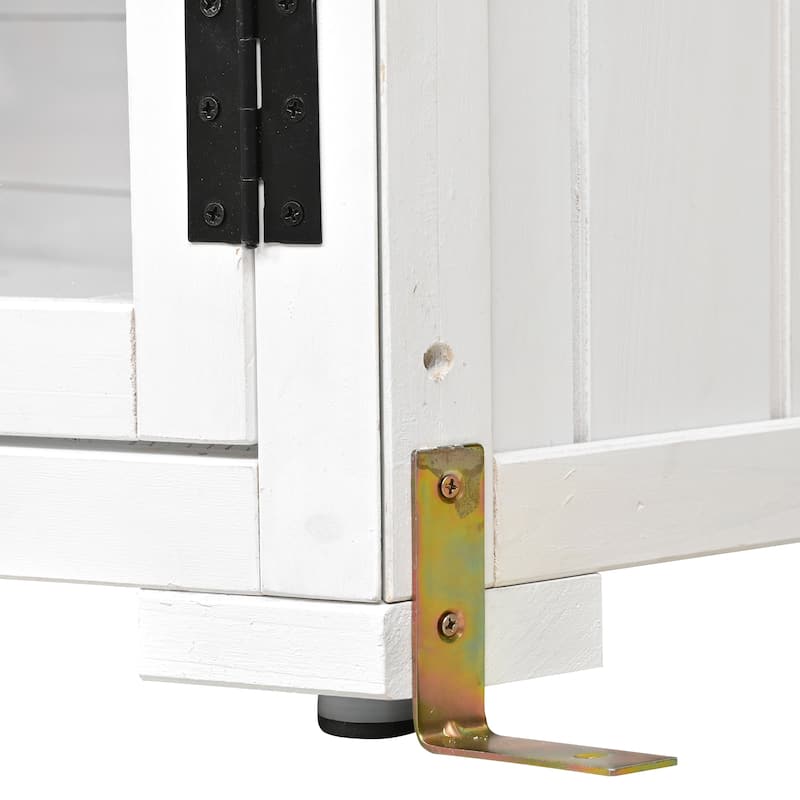 Garden Shed Storage Shed with Lockable Door and Adjustable Shelves, Weatherproof Asphalt Roof, Adjustable Foot Pads
