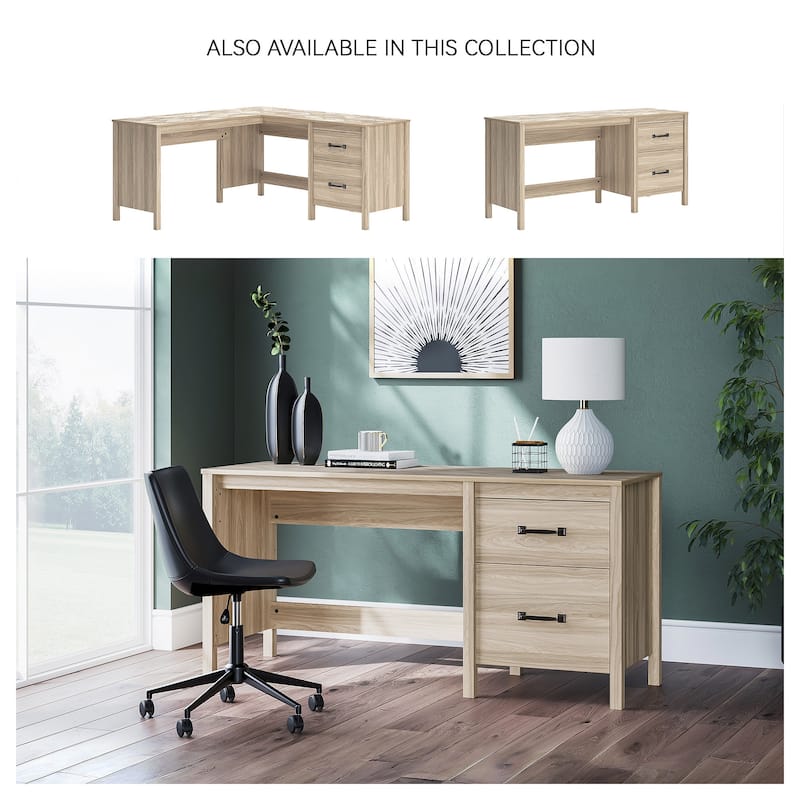 Signature Design by Ashley Battelle Tan 60" Home Office Desk