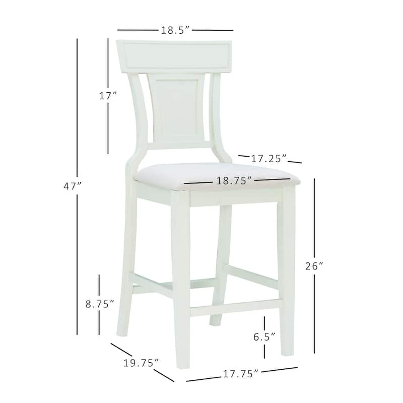 Ryder Handwoven Rattan Farmhouse Counter Stool