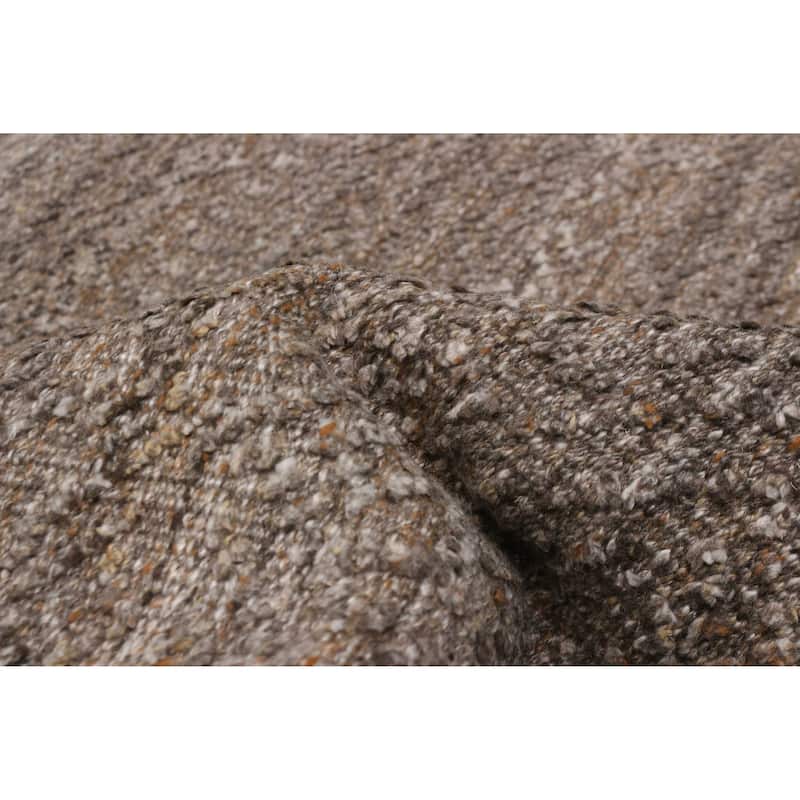 ECARPETGALLERY Hand-knotted Tangier Taupe Wool Rug - 5'3 x 7'10