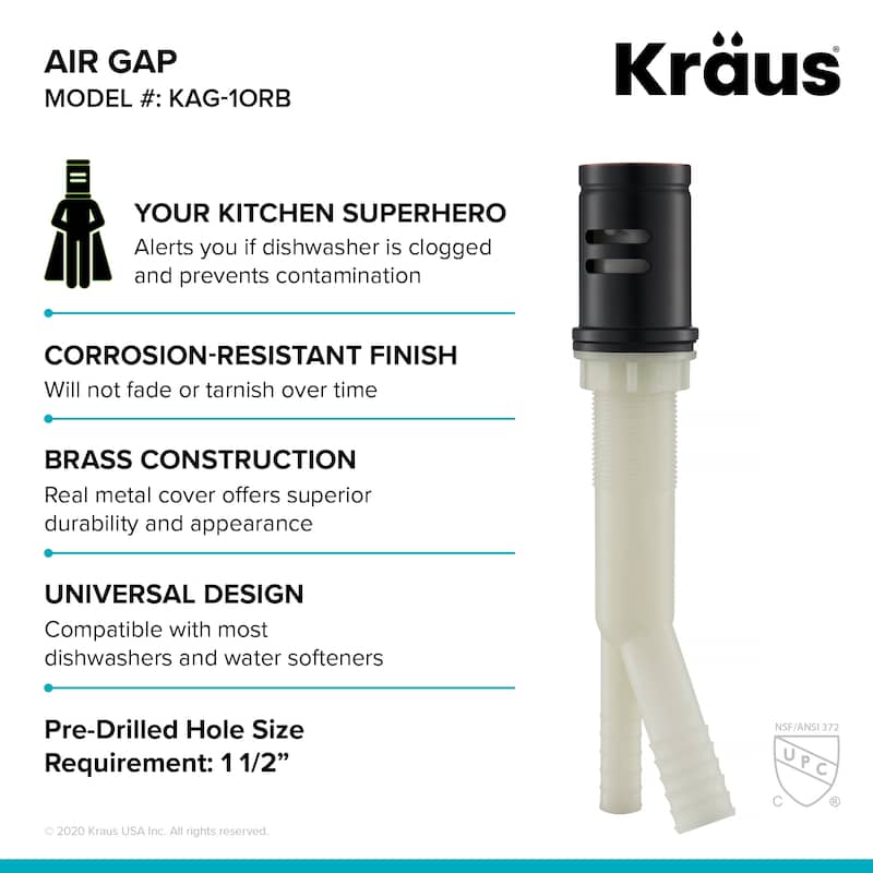 KRAUS Dishwasher Air Gap