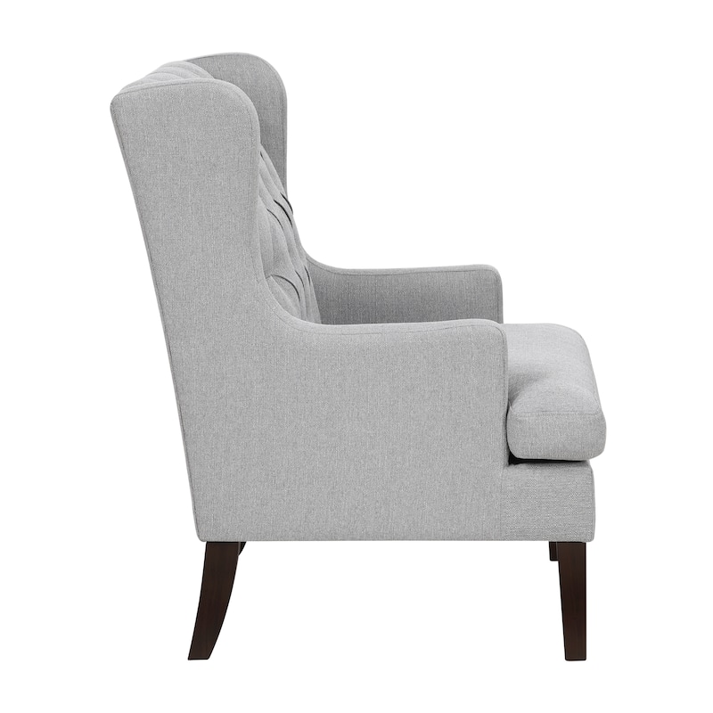Haven 29" Textured Accent Chair - Button-tufted Chair Back