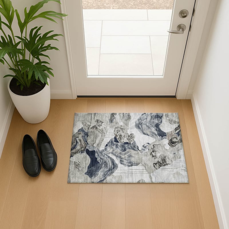 Premium Washable Super Soft Modern Glaze Mayfield Rug - Ivory - 1'8" x 2'6"