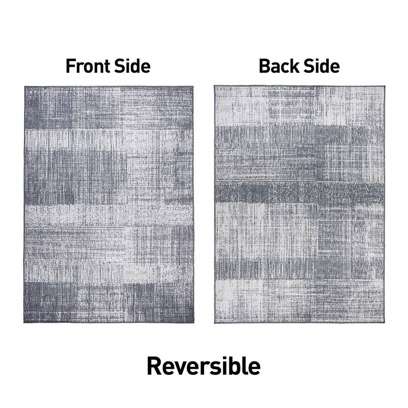 World Rug Gallery Distressed Boxes Indoor/Outdoor Area Rug