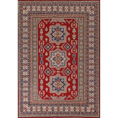 Traditional Kazak Oriental Area Rug Hand-Knotted Wool Carpet - 8'5" x 11'5"