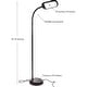 preview thumbnail 4 of 2, Brightech Litespan 2nd Edition LED Floor Lamp - Brown