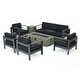 preview thumbnail 18 of 26, Cape Coral Aluminum 7-piece Sofa Chat Set with Fire Pit by Christopher Knight Home