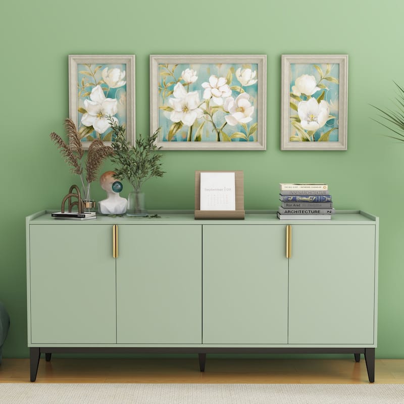 Dining cabinet with 4 doors - Green