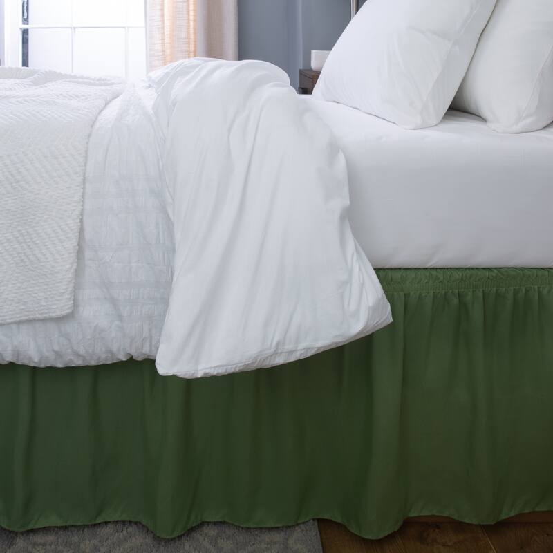 Home Details 18" Drop Wrap Around Bed Ruffle Queen/King