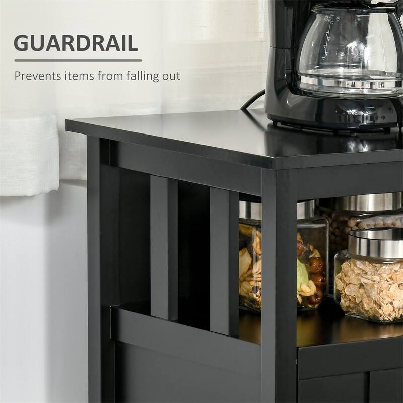 Sideboard Buffet, Kitchen Cabinet with 2 Doors and Adjustable Shelves