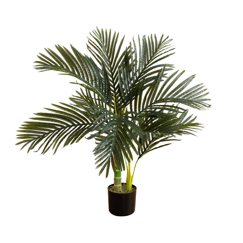 Golden Cane Palm Artificial Potted Tree - 3'