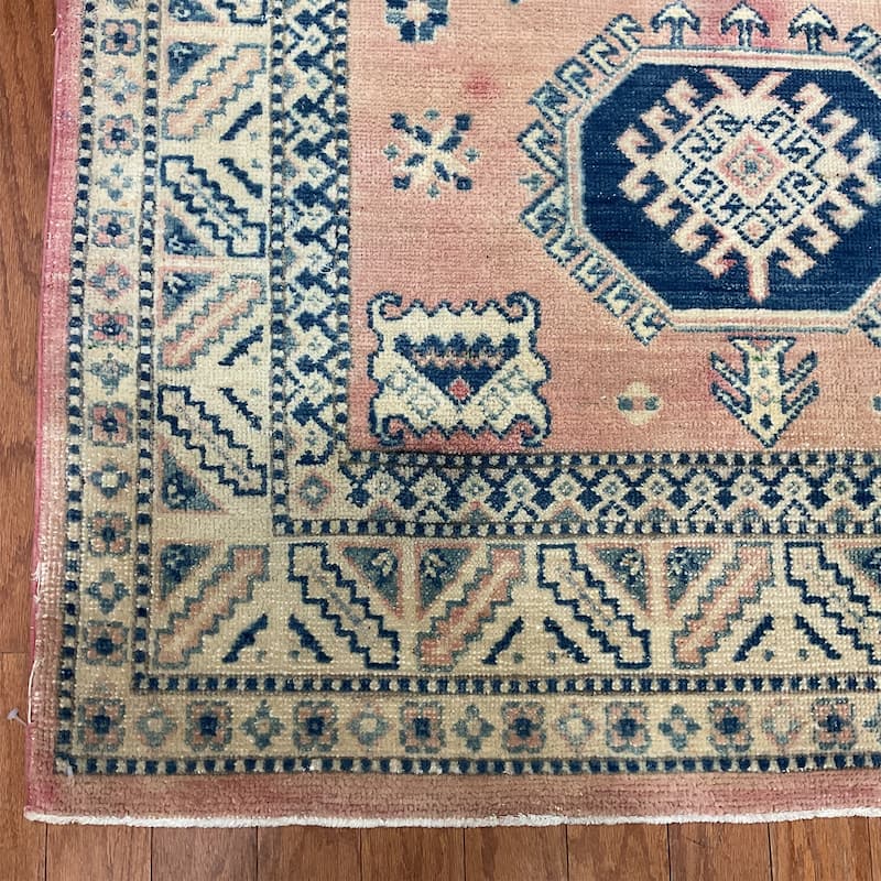 HERAT ORIENTAL Handmade Kazak Wool Rug - 3'11" x 5'11"