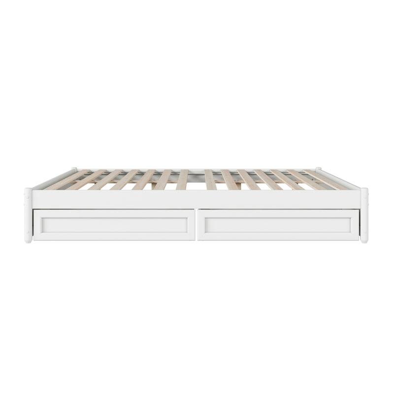 Barcelona Panel Platform Bed with Storage Drawers