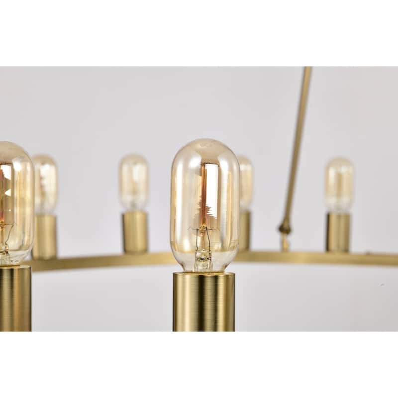 Etan 48 Inch Modern Brass Wagon Wheel Chandelier 24 Light - N/A