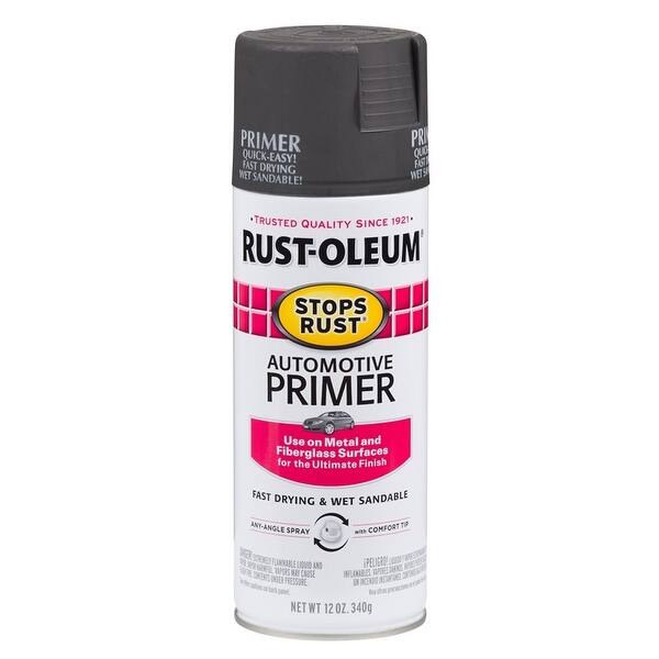 Rust Oleum 2089830 Stops Rust Protective Primer Spray Paint Dark Gray 12 Oz On Sale Overstock 27189241