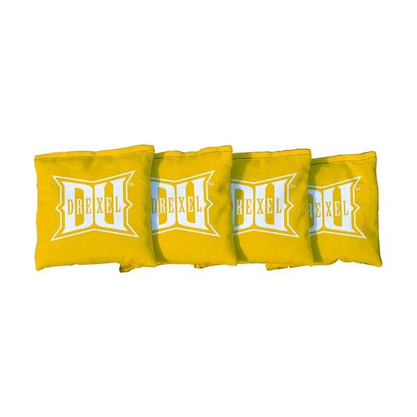 slide 2 of 3, Drexel Dragons Yellow Cornhole Bags All-Weather Resin Filled