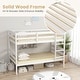 preview thumbnail 8 of 18, Gymax Twin Over Twin Bunk Bed Wooden Convertible Into 2 Beds High