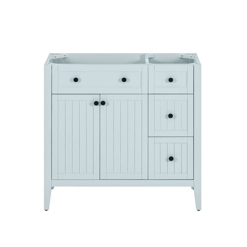 Avanity LAYLA-V36 Layla 36" Single Free Standing Vanity Cabinet Only - Ice Blue - Ice Blue