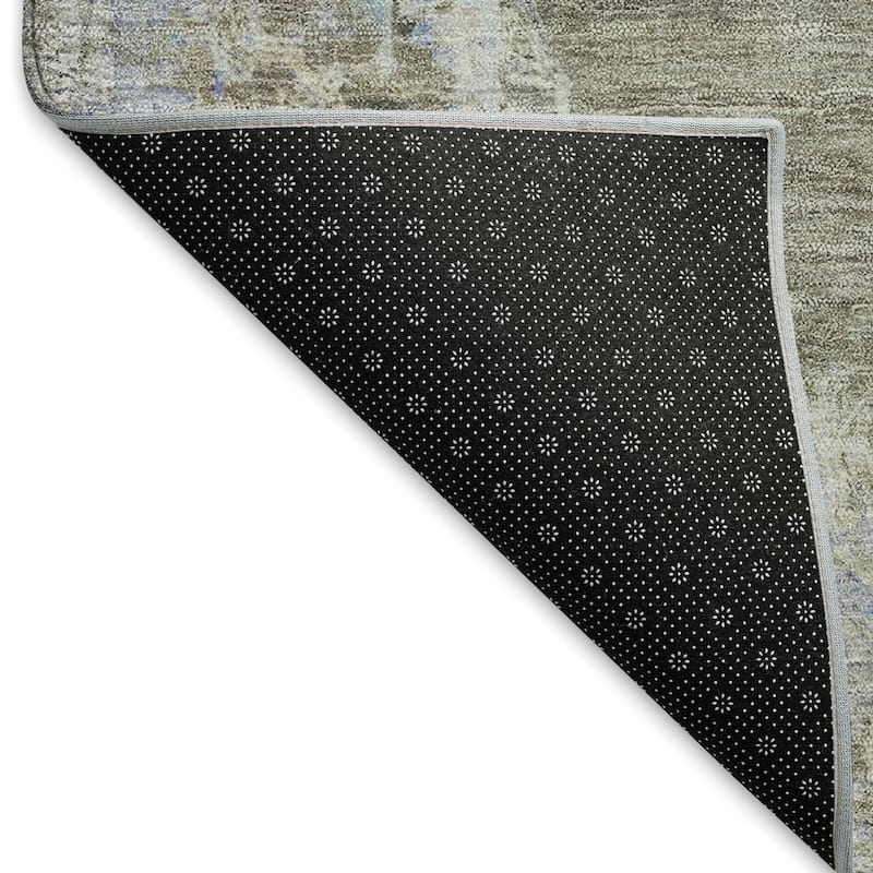 Machine Washable Indoor/ Outdoor Traditional Tabriz Chantille Rug