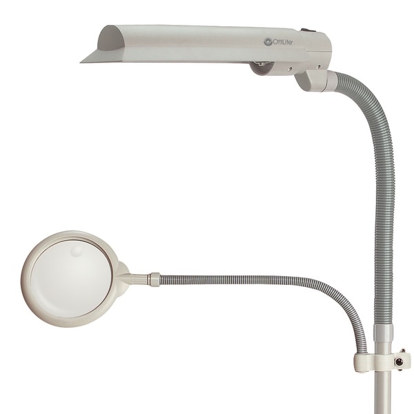 craft floor lamp with magnifier