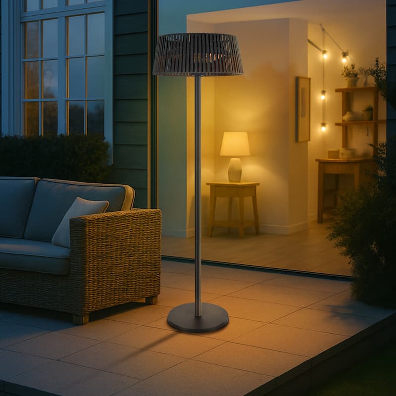 1500W Halogen Standalone Portable Indoor and Outdoor Patio Heater