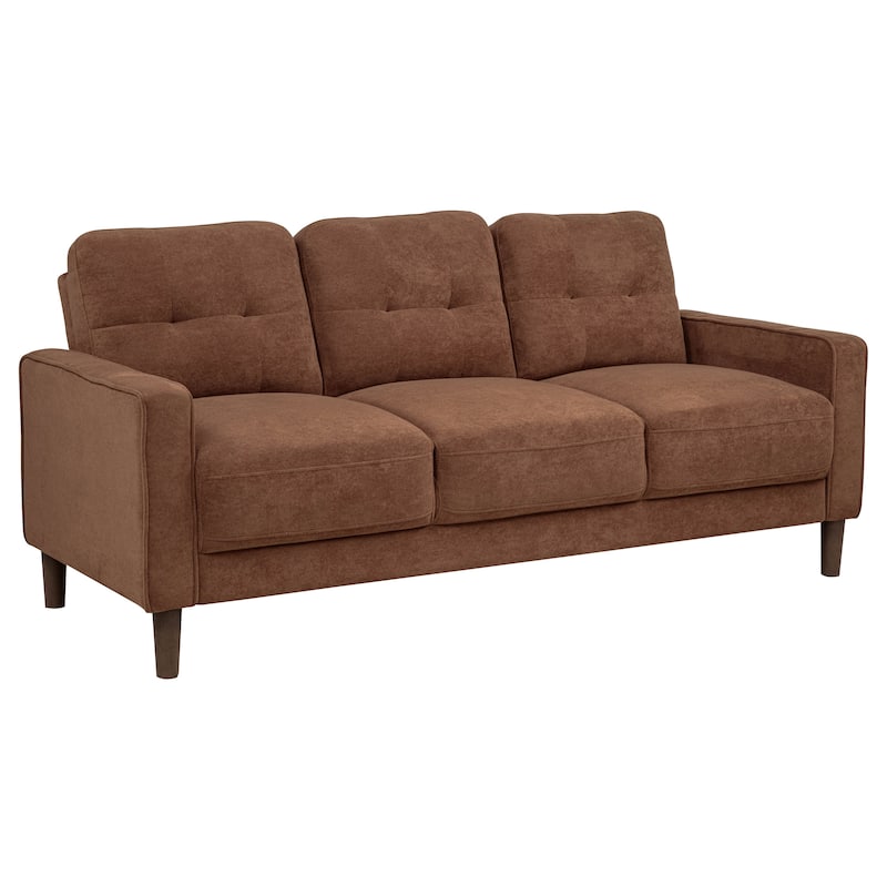 Bowen II Fabric Upholstered Track Arm Sofa - Rust