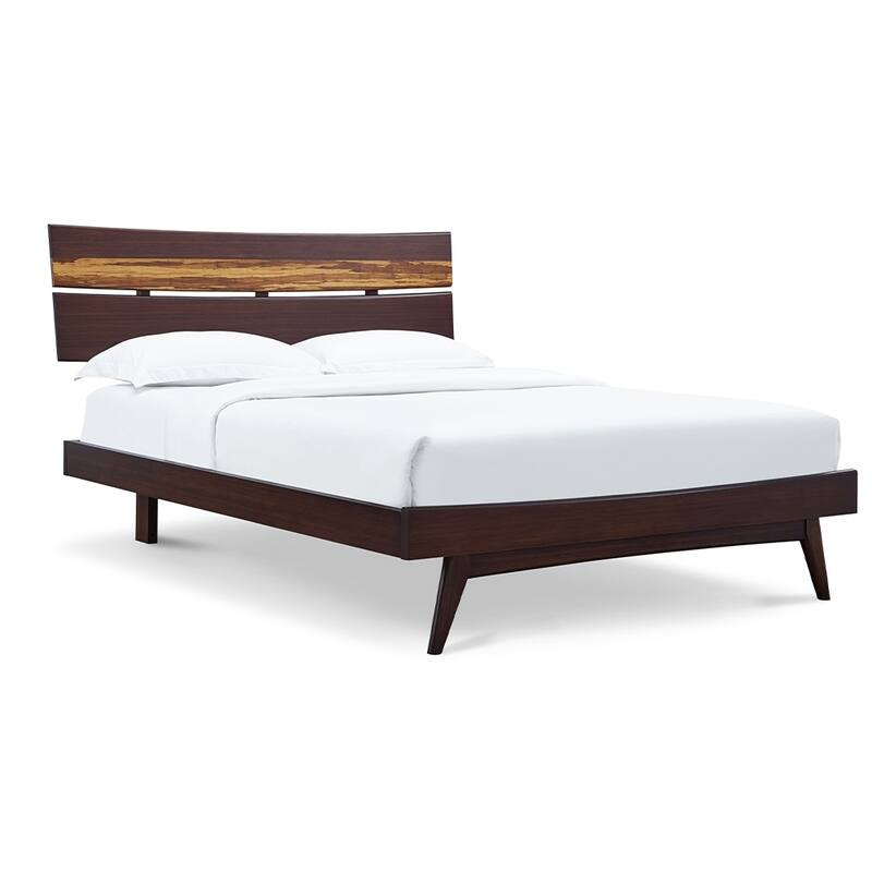 Sarah 5pc Queen Platform Bedroom Set in Burgundy - Burgundy - King - 5 Piece