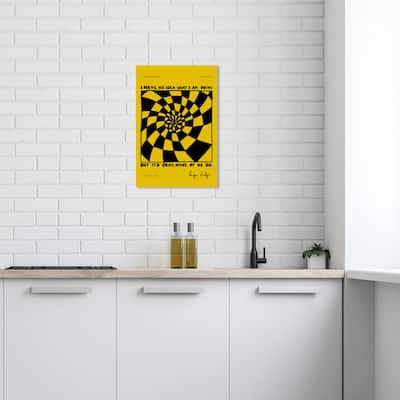 Wynwood Studio Canvas Typography and Quotes Have no idea Yellow and Mustard Modern & Contemporary Wall Art Canvas Print