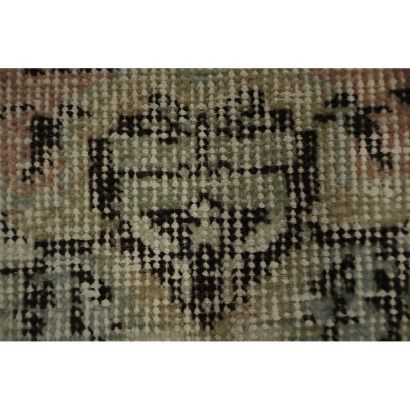 Hand Knotted Oriental 100% Wool Carpet Transitional Floral Beige & Ivories Anatolian Area Rug - 9' 8'' X 6' 3''