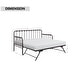 preview thumbnail 6 of 10, Eury Open Frame Metal Daybed with Lift-Up Trundle